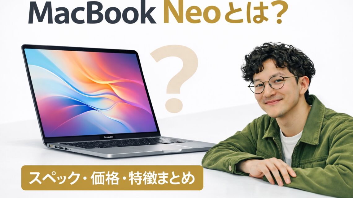 MacBook Neoとは？スペック・価格・特徴まとめ