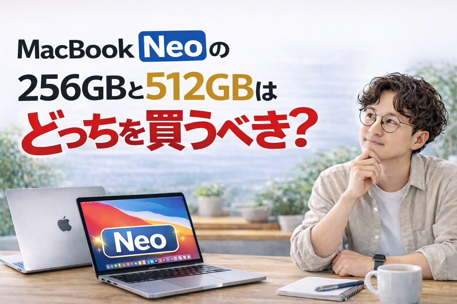 MacBook Neoは256GBと512GBどっち？容量・Touch ID・後悔しない選び方