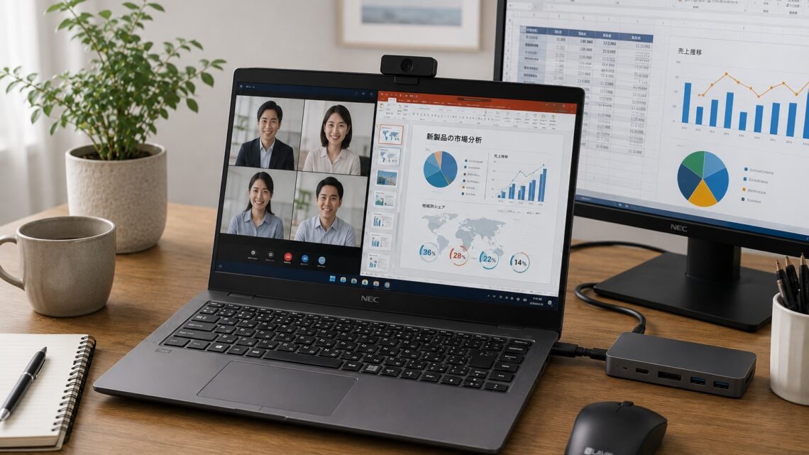 NEC LAVIEはリモートワークに向いてる？Web会議・資料作成・外部モニターの実力を解説