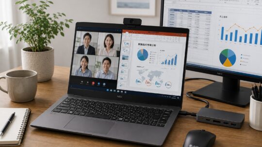 NEC LAVIEはリモートワークに向いてる？Web会議・資料作成・外部モニターの実力を解説