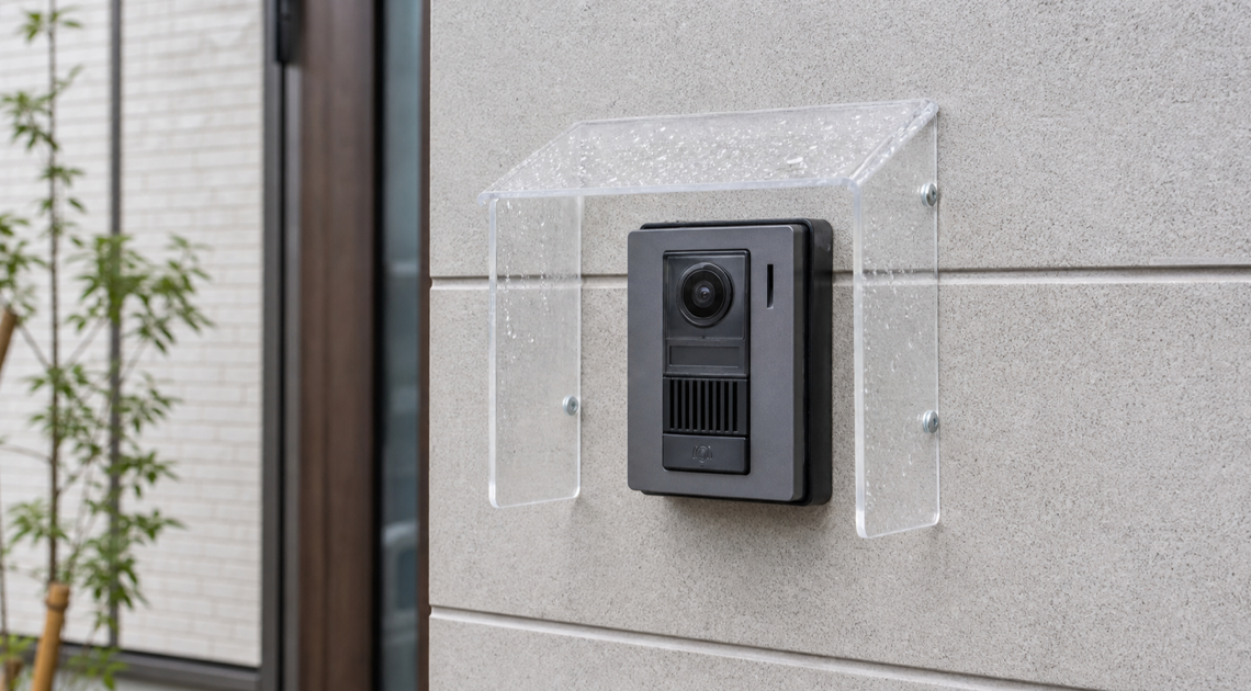 インターホンの雨よけカバー｜内寸・カメラ画角と取付方法の選び方