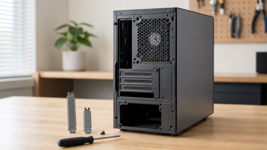PCケースのPCIスロットカバーをなくした｜形状・サイズと固定ネジの選び方