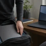 作業机に並べたサイズの異なるモバイルワークステーション