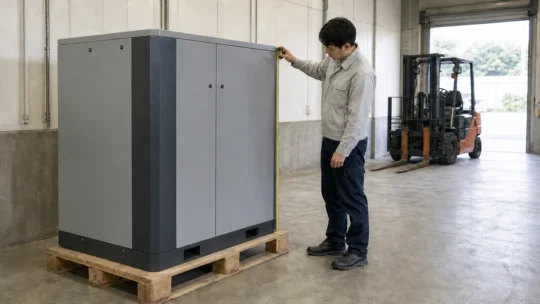 アネスト岩田SLP-37EFDM6を導入前に確認｜60Hz・三相200V・搬入据付条件