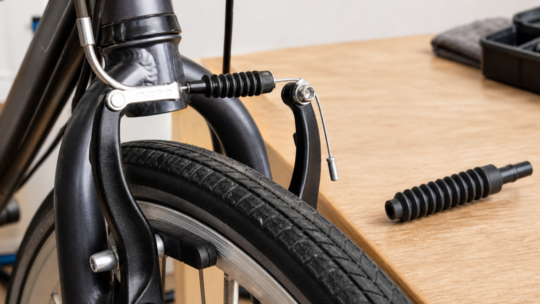 自転車のVブレーキブーツ交換｜リードパイプ一体型と長さの見分け方