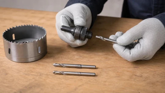 ホールソーのセンタードリル交換｜6mm・6.35mmと長さの確認方法