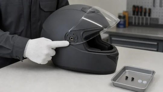 バイクヘルメットのシールドネジをなくした｜型番から対応ビスを探す方法