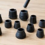 キャンプチェアに使う複数種類の交換用脚キャップ