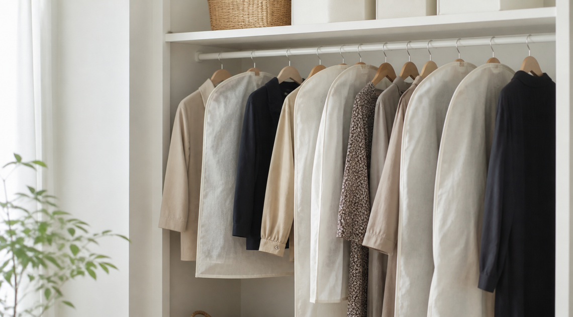 洋服カバー100枚入り｜ショート・ロングと幅・1枚単価