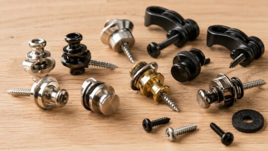 ギターのストラップピン交換ならこれ！通常ピン・ロック式を用途別に比較