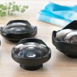 複数の水中撮影用ワイドレンズを並べて比較しているイメージ