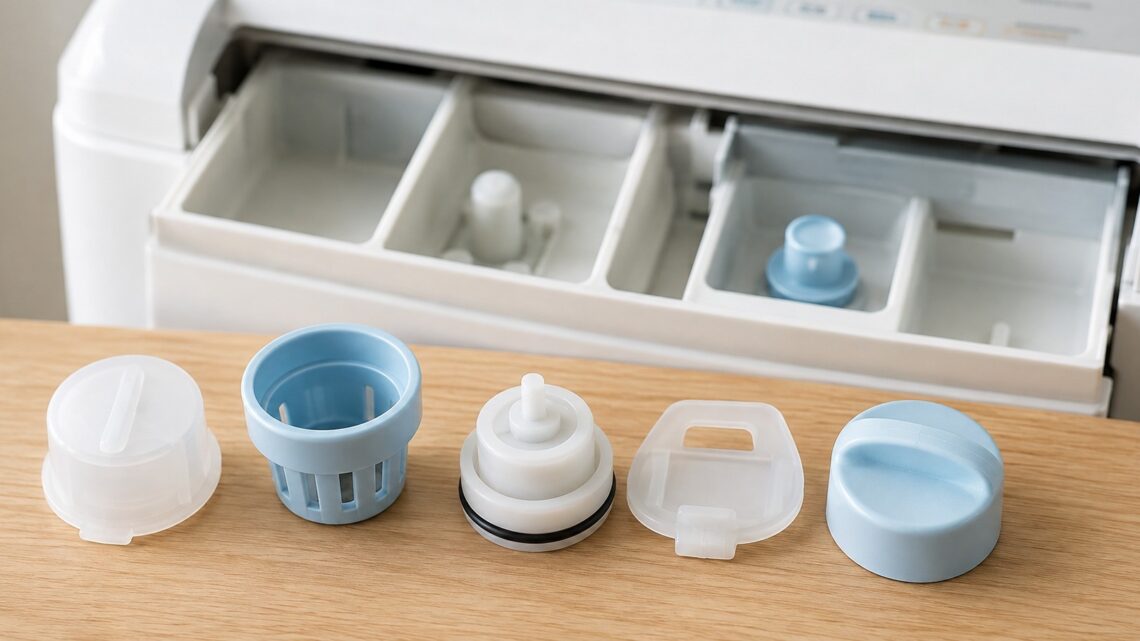 洗濯機の洗剤投入口キャップをなくしたら？型番別の対応部品を紹介