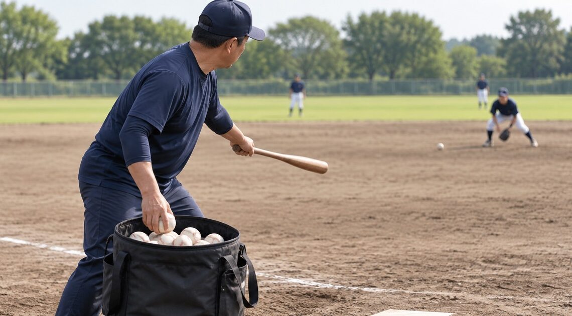 野球コーチ向け連続ノック用ボールバッグおすすめ6選|収納球数・持ち手方式を比較