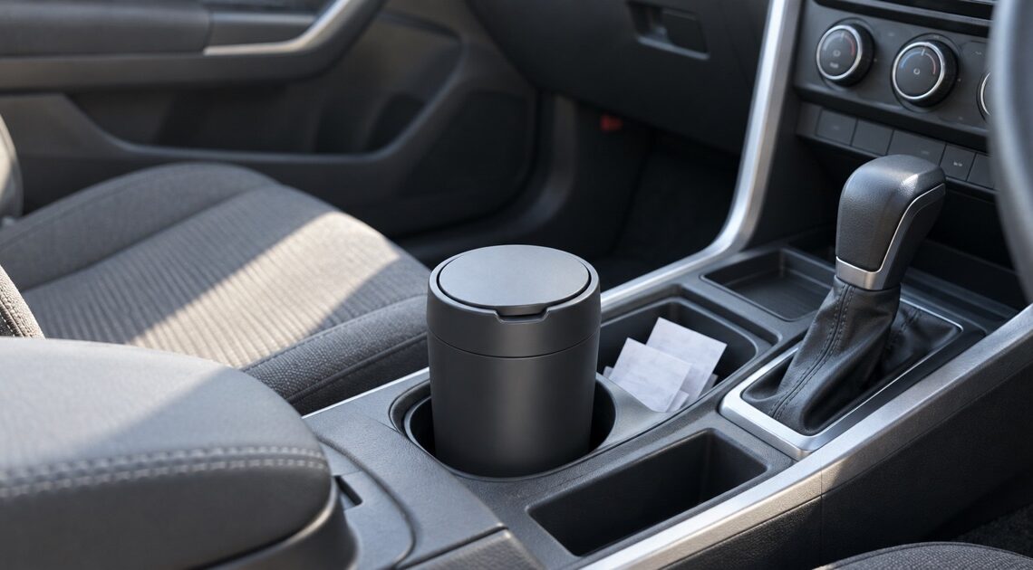 車用ドリンクホルダーゴミ箱おすすめ6選|内径・高さ・容量・ふた方式を比較