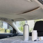 車の垂れた天井布と無地のスプレー式・ブラシ式接着剤容器