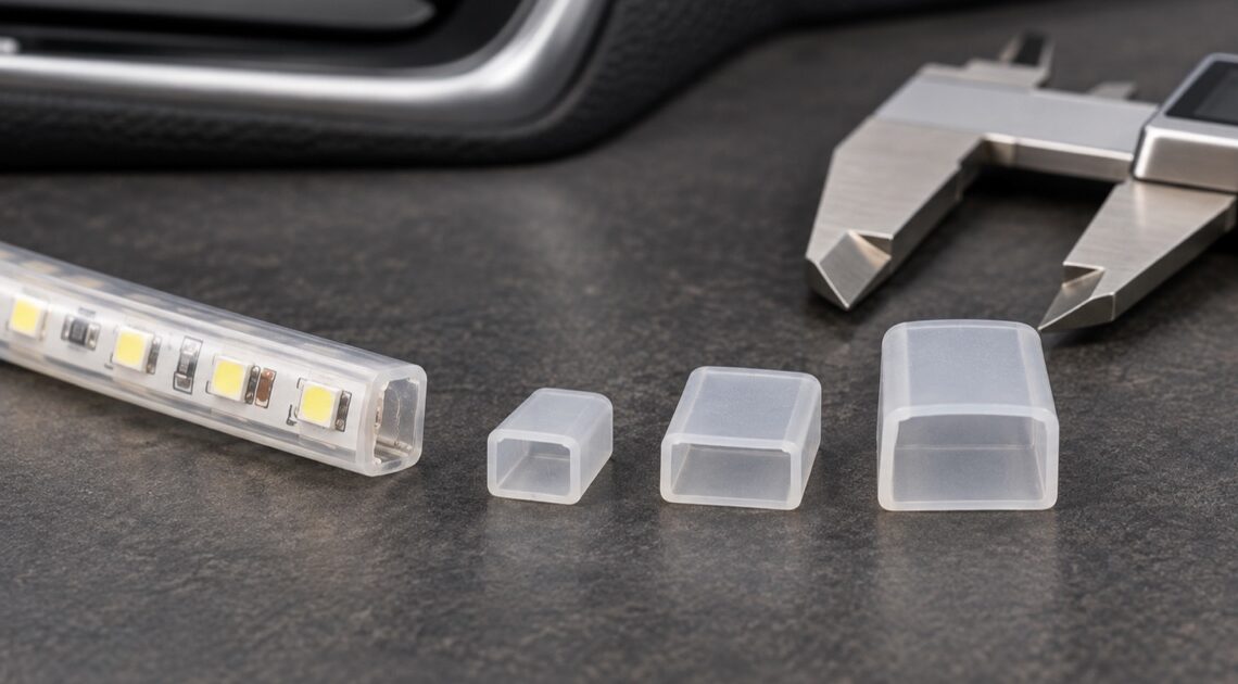 車用LEDテープライトの防水エンドキャップ比較｜幅・厚み・被覆形状別に選ぶ