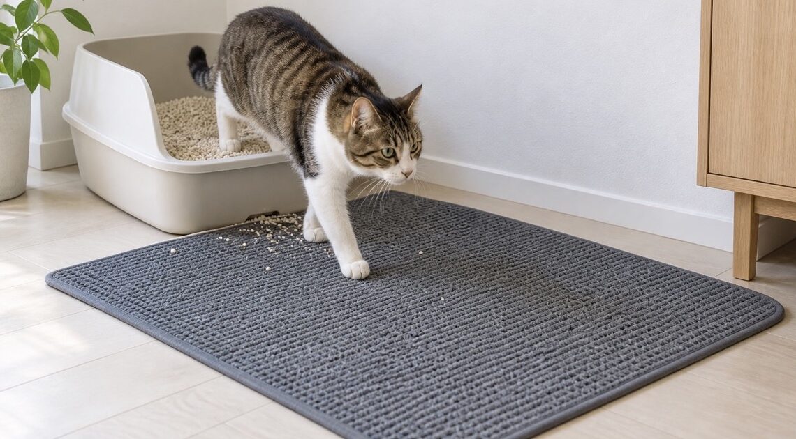 猫用トイレ飛び散り防止マットおすすめ5選｜外寸に合う幅・奥行・厚みで比較