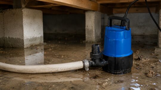 床下浸水におすすめの低水位水中ポンプ｜残水1mm・汚水対応で選ぶ