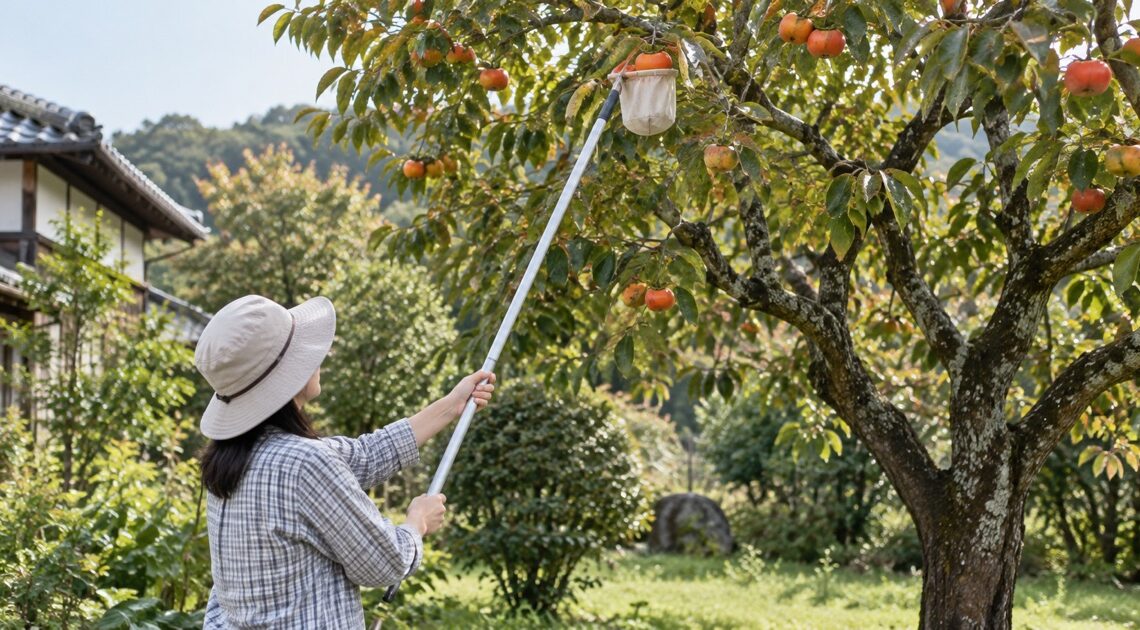 果樹用高枝収穫器おすすめ6選|伸縮長・収穫袋・切断刃・重量を比較
