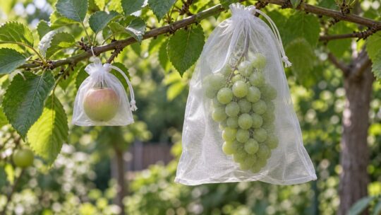 果樹用防虫袋の交換サイズ早見表｜果実・房の大きさ別に紹介
