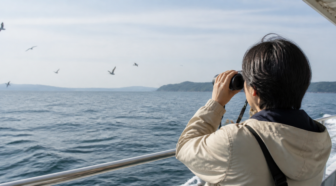 船上の野鳥観察にFUJINON TS-X 1440|防振・防水・電池を比較