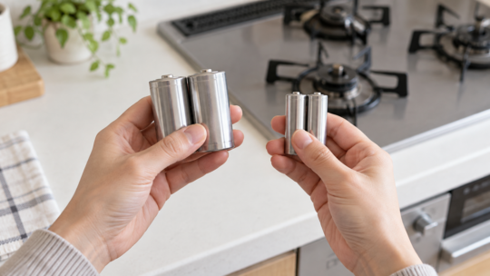 ガスコンロの乾電池は単1・単2どっち？電圧・本数別に紹介