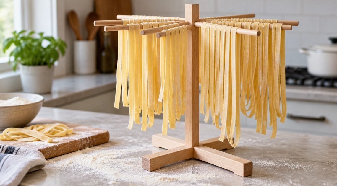 手作りパスタ用乾燥ラックおすすめ5選|アーム数・高さ・設置幅・材質で比較