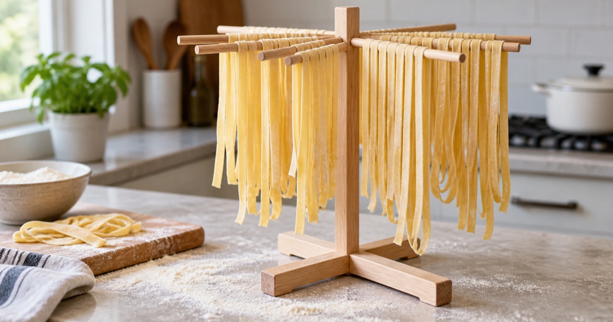 手作りパスタ用乾燥ラックおすすめ5選｜アーム数・高さ・設置幅・材質