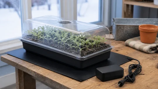 家庭菜園の温度調節付き育苗器を比較｜100Vの愛菜花PG-10とヒートマット