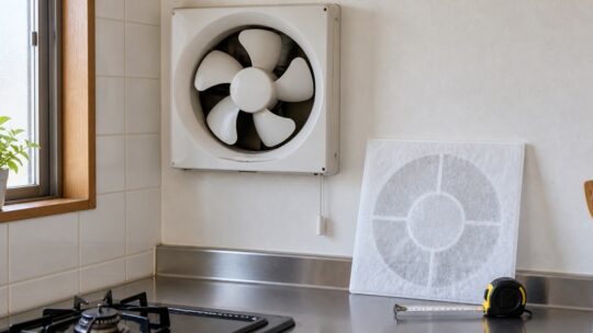 キッチン換気扇のフィルターカバー交換｜羽根径・枠外寸別のおすすめ