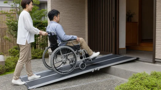 玄関の車椅子スロープはどれ？折りたたみ式の長さ・耐荷重早見表