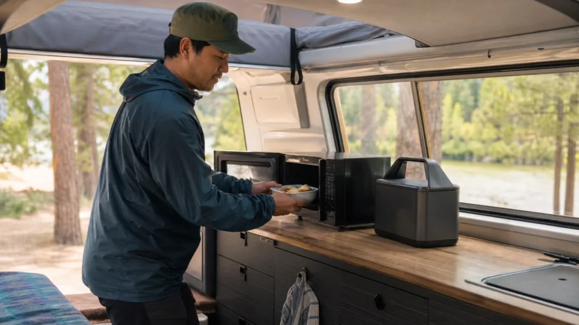 車中泊で電子レンジが使えるポータブル電源は?1500W・2000W級を比較