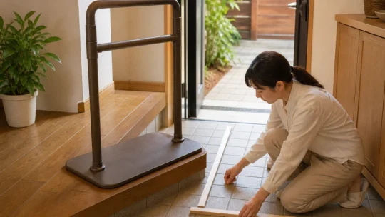 玄関の置くだけ手すり3選｜上がり框向け工事不要モデルを比較