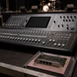 デジタルミキサーと未装着の音声ネットワーク拡張カード