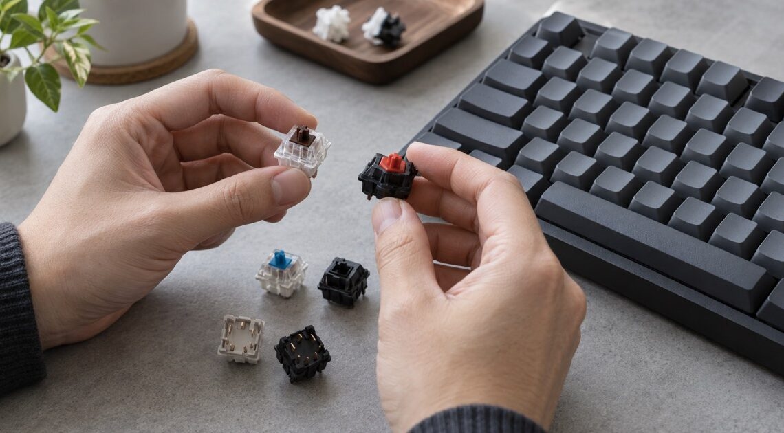 メカニカルキーボードの交換用キースイッチ｜3ピン・5ピンと軸種類で選ぶ
