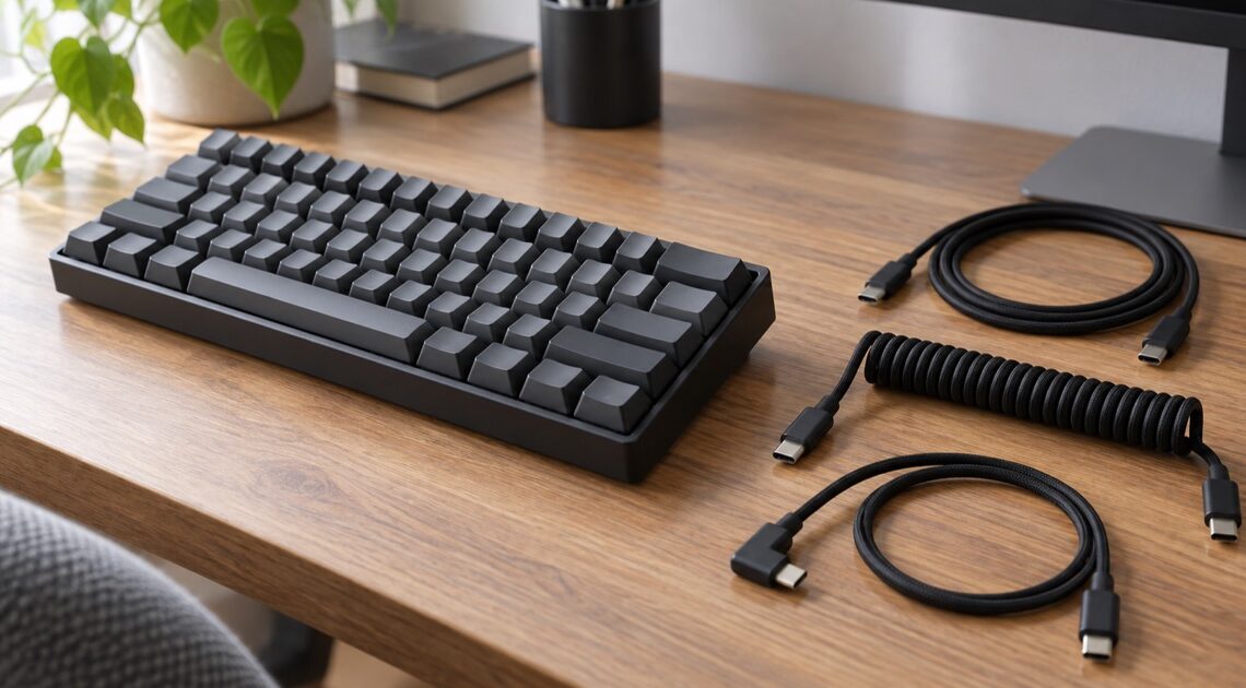 メカニカルキーボードのUSBケーブル交換|USB-C・長さ・形状別のおすすめ
