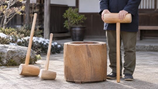 餅つき用杵の選び方｜大人・子ども別に重さや頭部径を比較