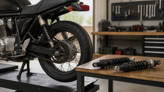 バイクのリアショックはどれに交換する？車種・型式別の対応品一覧