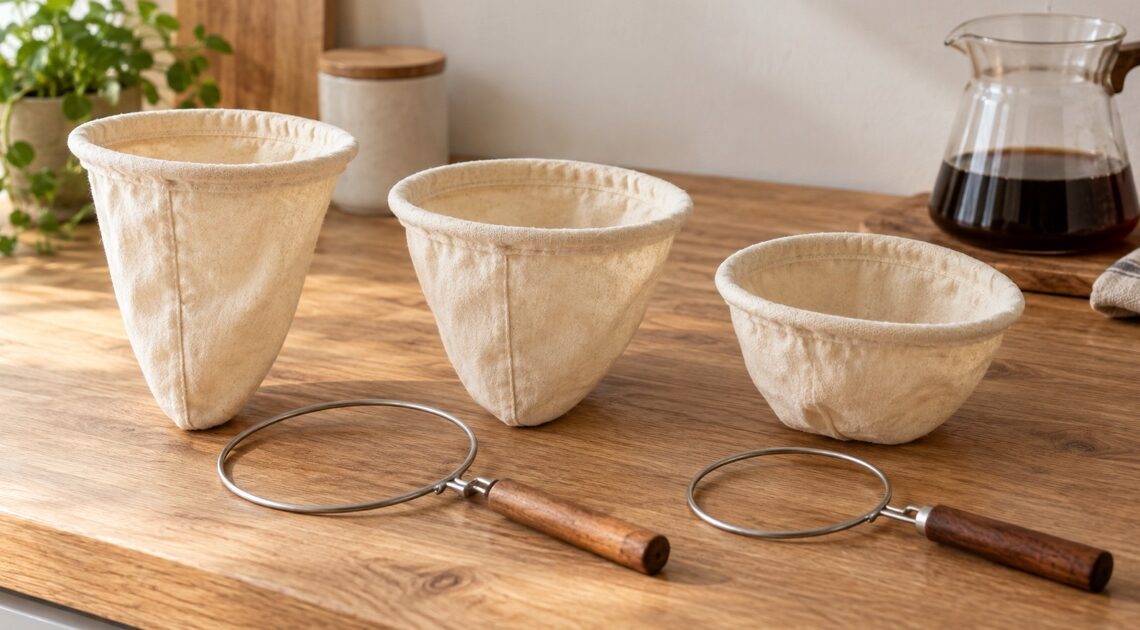 ネルドリップ用フィルター布の交換｜ろか器・深さ・形状別の対応品