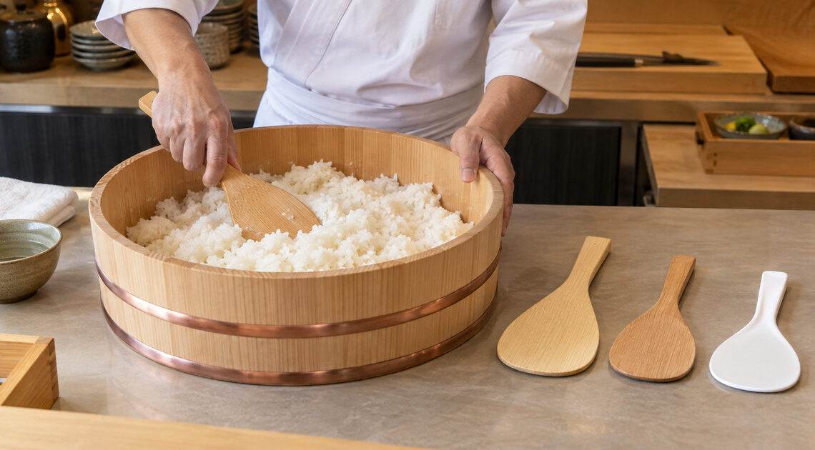 寿司職人向け飯切りしゃもじおすすめ3選|面の大きさ・素材を比較