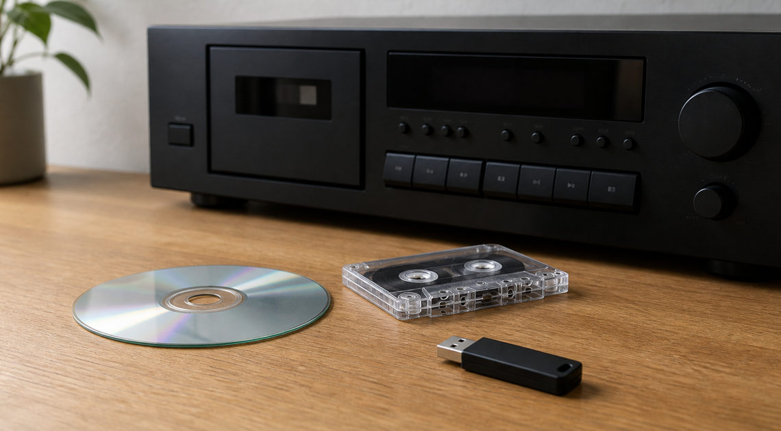 TASCAM CD-A580 v2の仕様|CD・カセットをUSB保存できる業務用デッキ