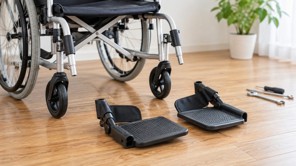 車いすのフットサポート交換|19mm・20mm・22mm・7/8インチ別の対応品