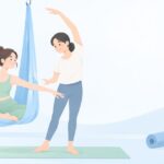 エアリアルヨガの先生になりたいをイメージしたイラスト
