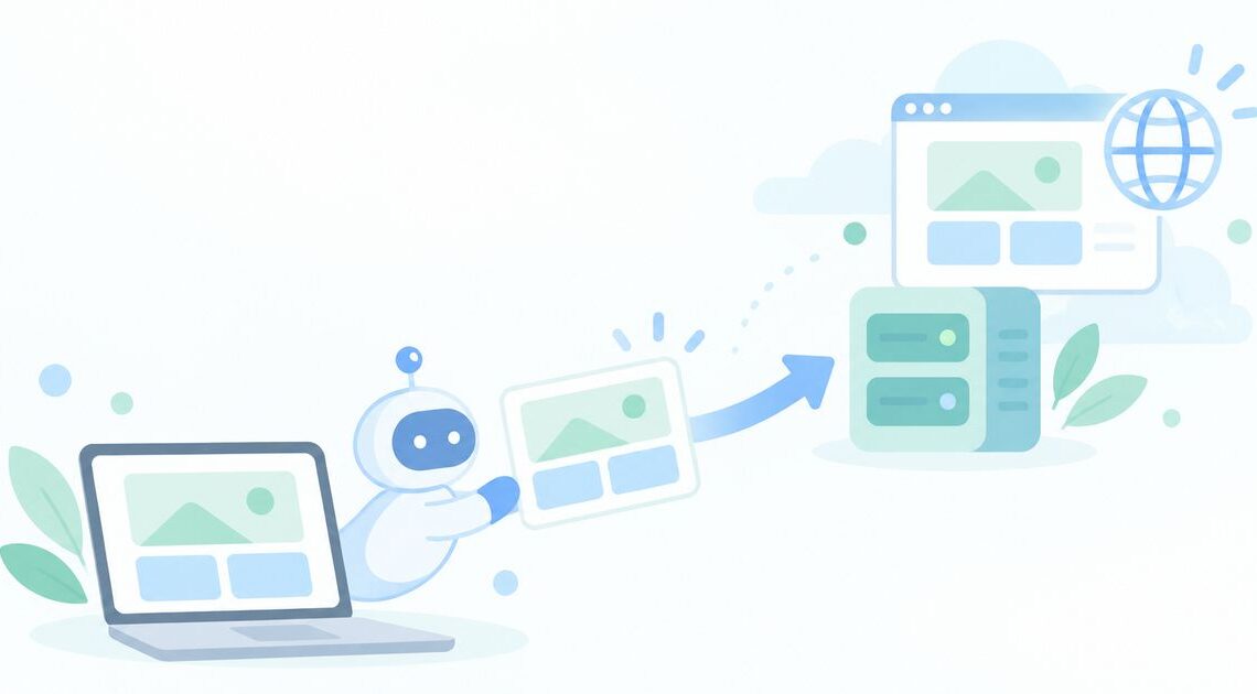 AIで作ったサイトを公開したい？エージェントからそのまま載せる方法