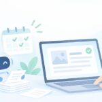ブログの更新が止まるをイメージしたイラスト