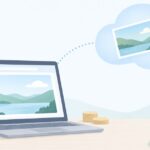 画像生成AIを試したいけどPCが非力をイメージしたイラスト