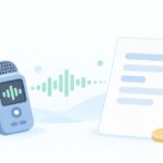 たまにしか文字起こししないをイメージしたイラスト