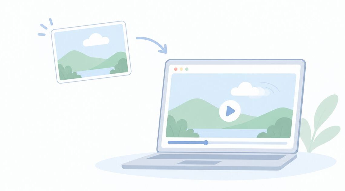画像をAIで動かしたい？ブラウザだけで動画を作る方法