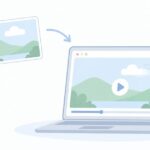 画像をAIで動かしたいをイメージしたイラスト