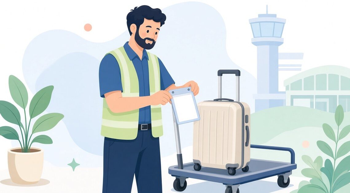 空港グランドハンドリング作業員向け防水ラベルホルダー4選｜手荷物タグの寸法と固定方式